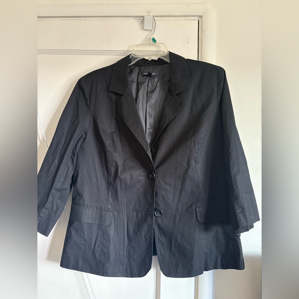 Notations Black Blazer Jacket